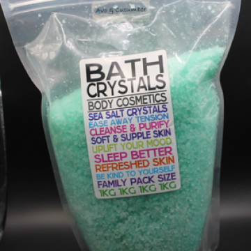 Bath Crystals Avo & Cucumber 1kg