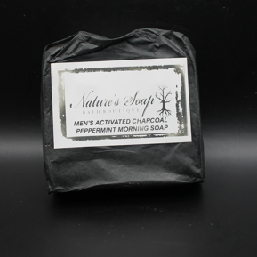 Men's Activated Charcoal Morning Soap
