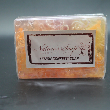 Glycerine Confetti Soap Lemon