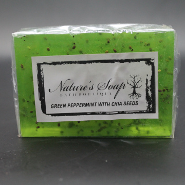 Green Peppermint with Chia Seeds Soap